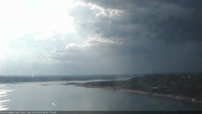 Lake Travis webcam, August 20, 2018 4:55 PM CT