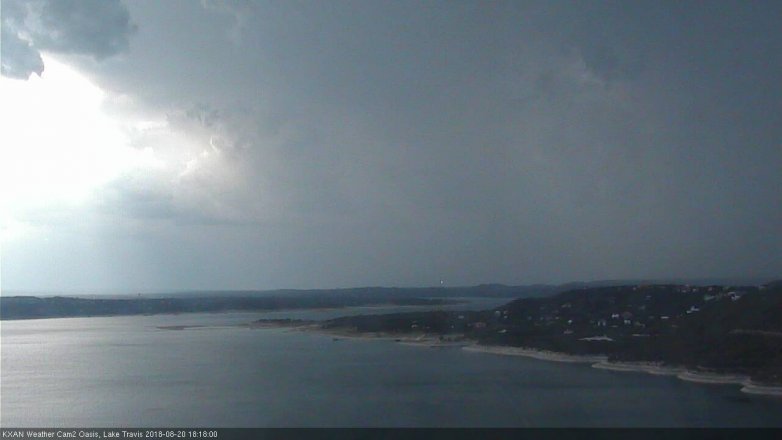 Lake Travis webcam, August 20, 2018 5:20 PM CT