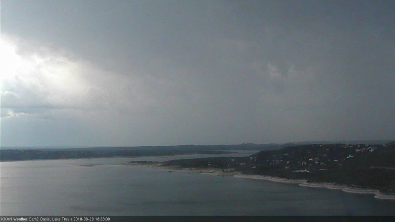 Lake Travis webcam, August 20, 2018 5:25 PM CT