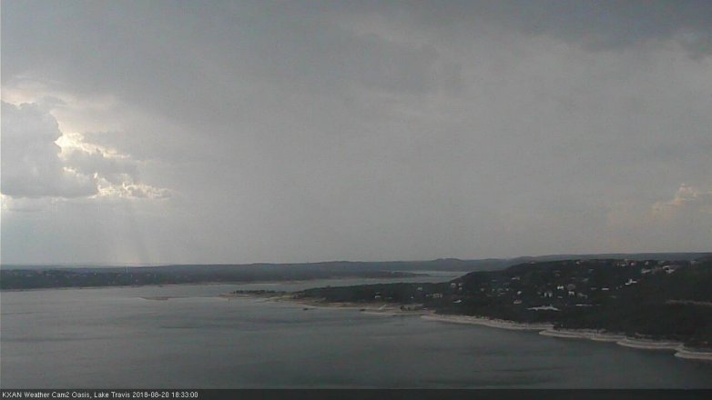 Lake Travis webcam, August 20, 2018 5:35 PM CT