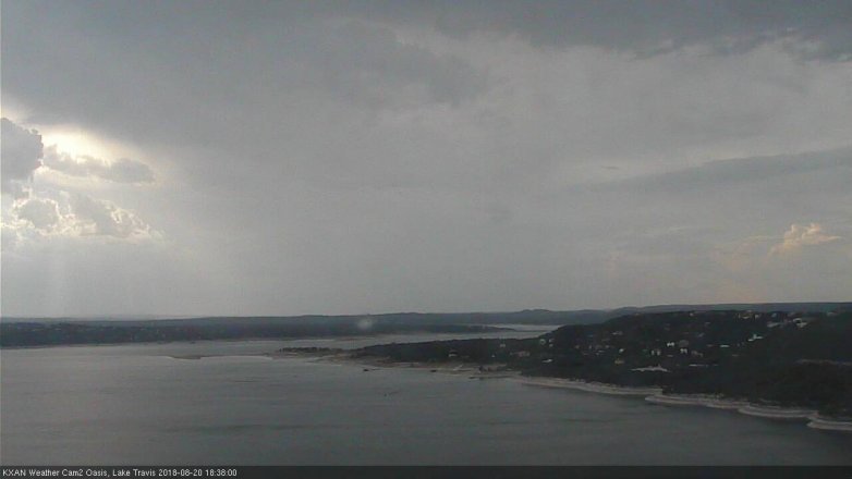 Lake Travis webcam, August 20, 2018 5:40 PM CT