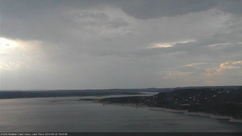 Lake Travis webcam, August 20, 2018 5:45 PM CT