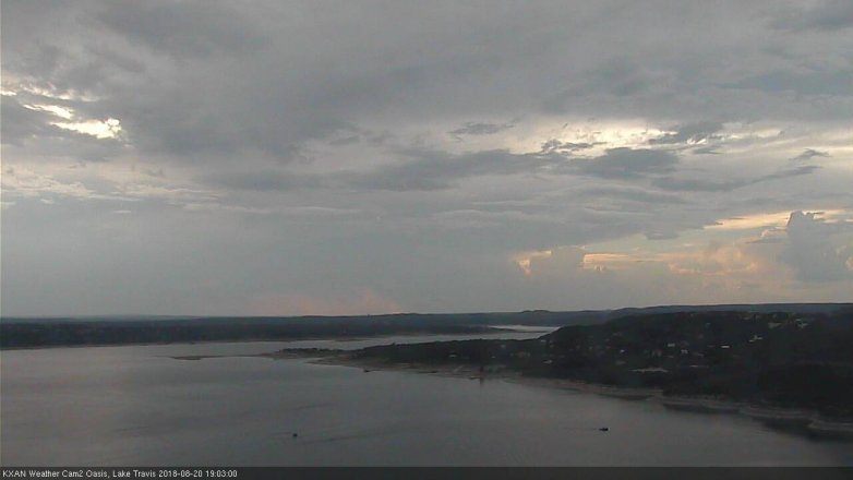 Lake Travis webcam, August 20, 2018 6:05 PM CT
