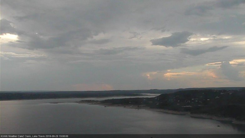 Lake Travis webcam, August 20, 2018 6:10 PM CT