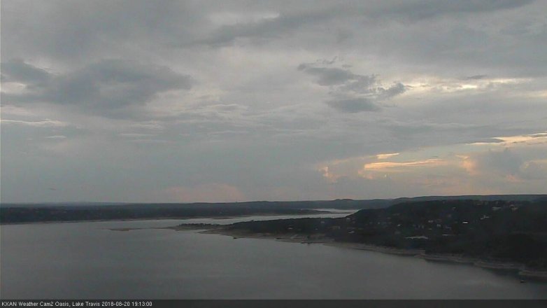 Lake Travis webcam, August 20, 2018 6:15 PM CT