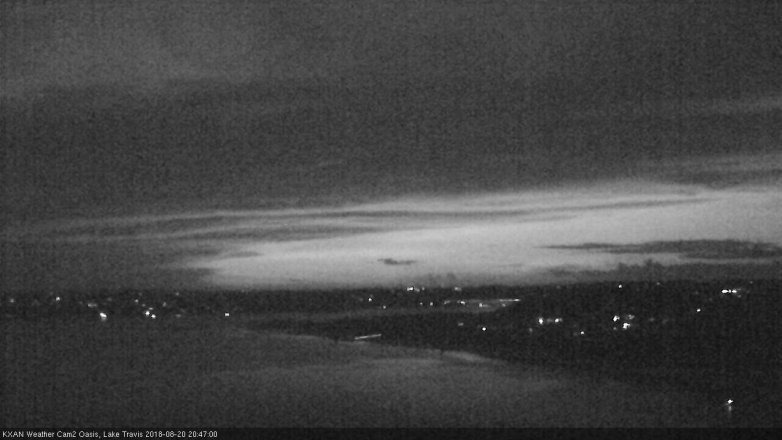 Lake Travis webcam, August 20, 2018 7:50 PM CT