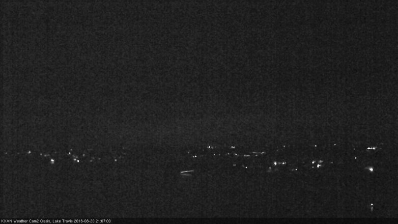 Lake Travis webcam, August 20, 2018 8:10 PM CT