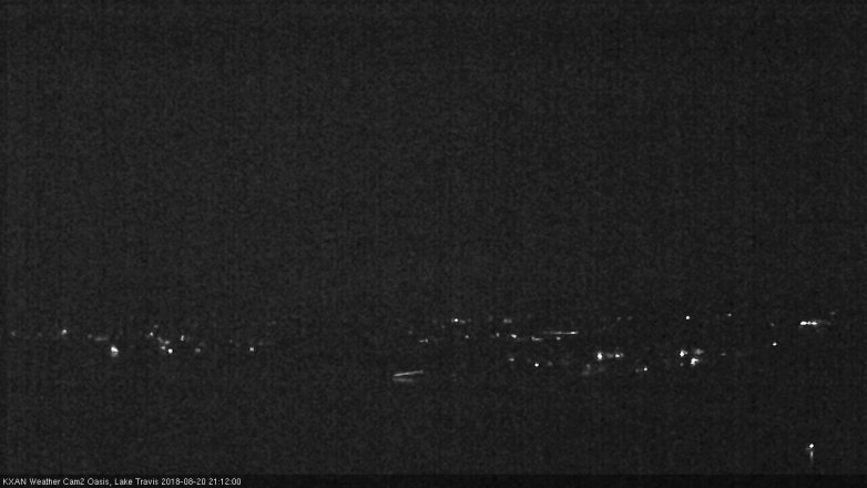Lake Travis webcam, August 20, 2018 8:15 PM CT