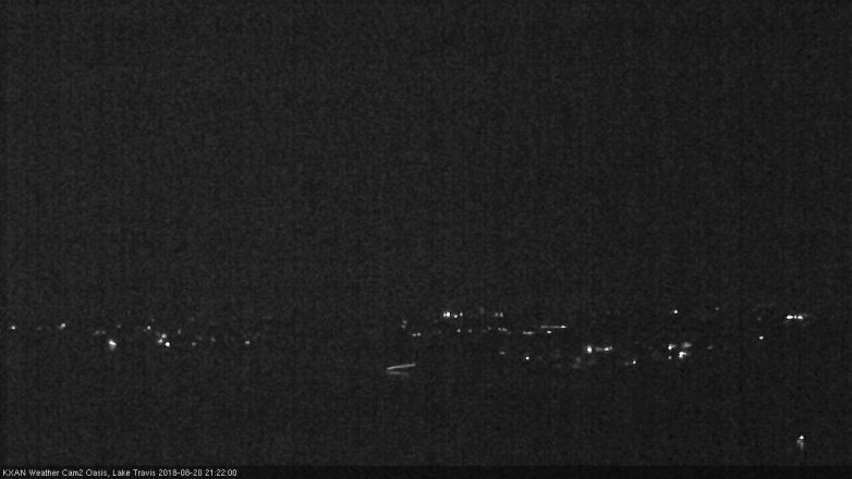 Lake Travis webcam, August 20, 2018 8:25 PM CT