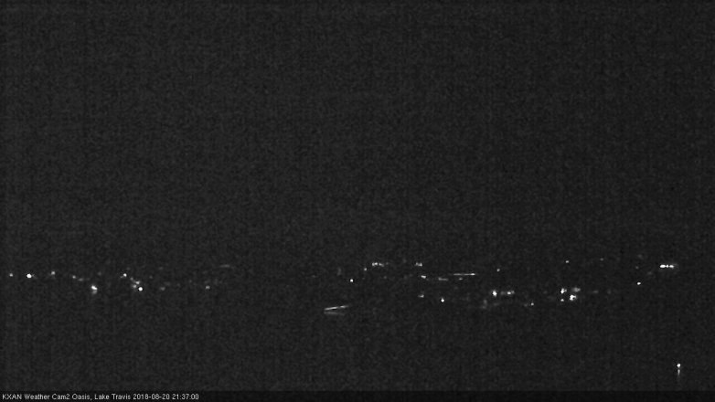 Lake Travis webcam, August 20, 2018 8:40 PM CT