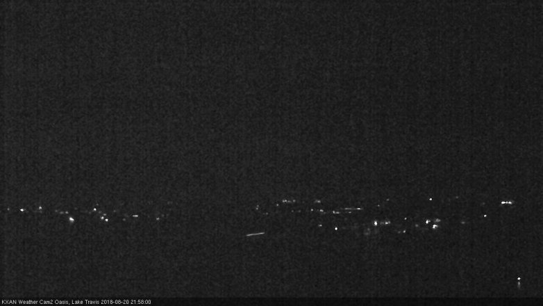 Lake Travis webcam, August 20, 2018 9:00 PM CT