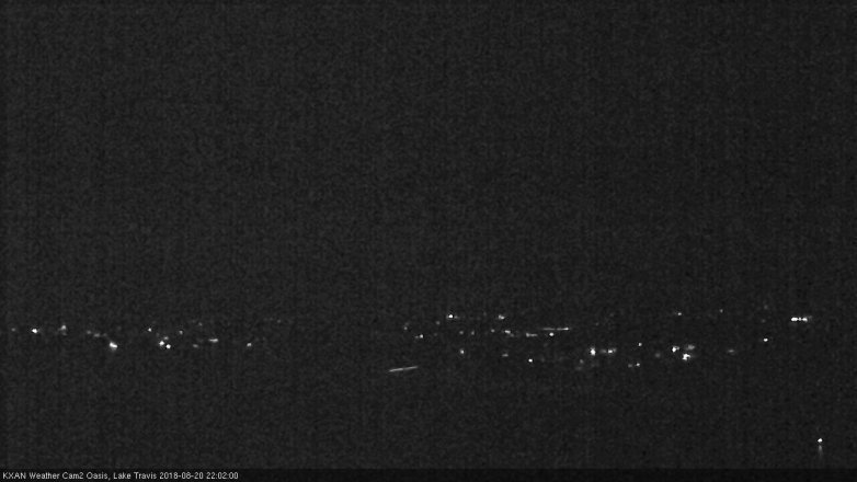 Lake Travis webcam, August 20, 2018 9:05 PM CT