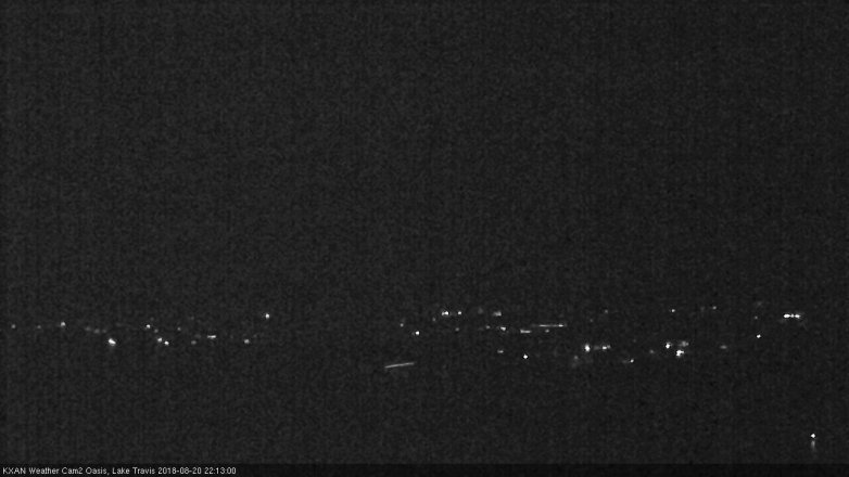 Lake Travis webcam, August 20, 2018 9:15 PM CT