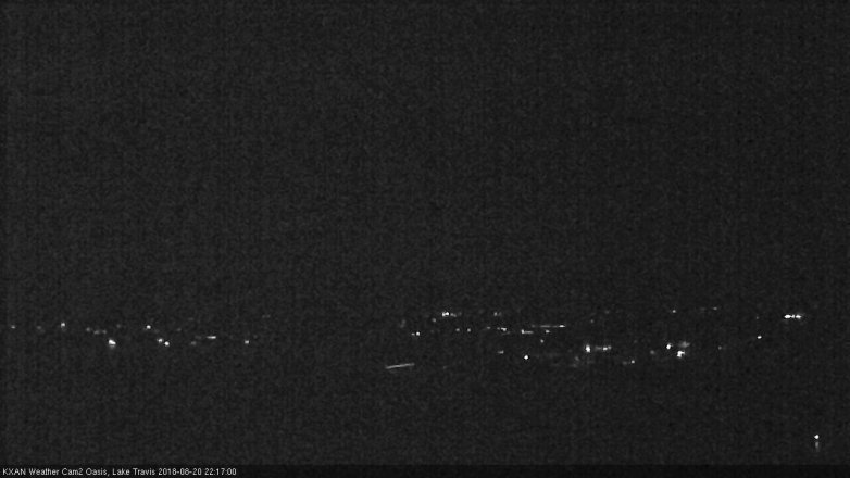 Lake Travis webcam, August 20, 2018 9:20 PM CT