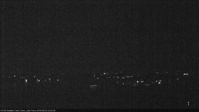Lake Travis webcam, August 20, 2018 9:55 PM CT