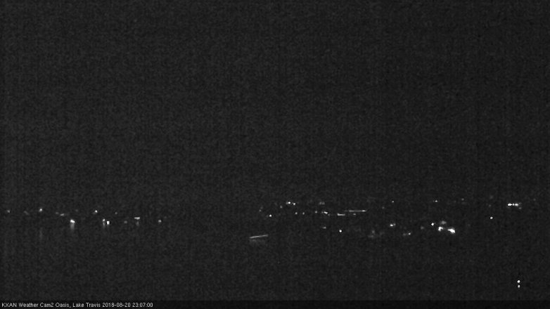 Lake Travis webcam, August 20, 2018 10:10 PM CT
