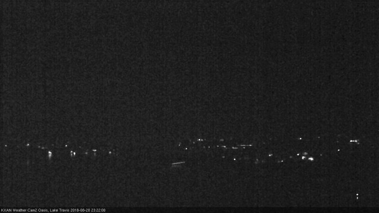 Lake Travis webcam, August 20, 2018 10:25 PM CT