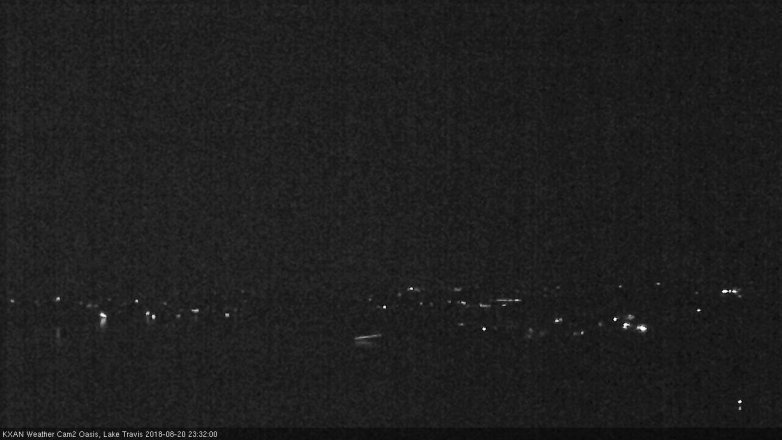 Lake Travis webcam, August 20, 2018 10:35 PM CT