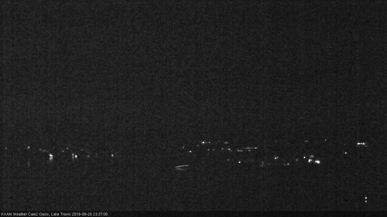 Lake Travis webcam, August 20, 2018 10:40 PM CT