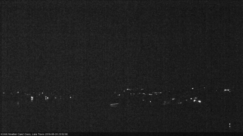 Lake Travis webcam, August 20, 2018 10:55 PM CT