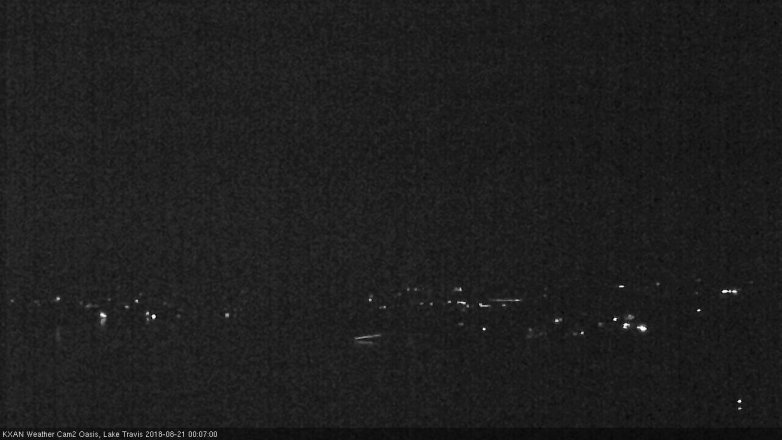 Lake Travis webcam, August 20, 2018 11:10 PM CT