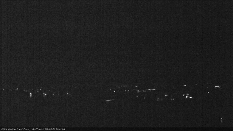 Lake Travis webcam, August 20, 2018 11:45 PM CT