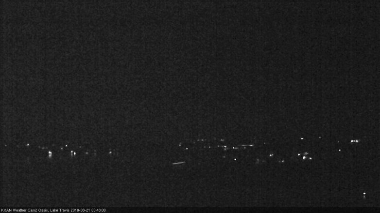 Lake Travis webcam, August 20, 2018 11:50 PM CT