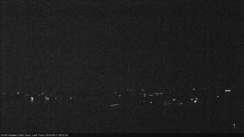 Lake Travis webcam, August 20, 2018 11:55 PM CT