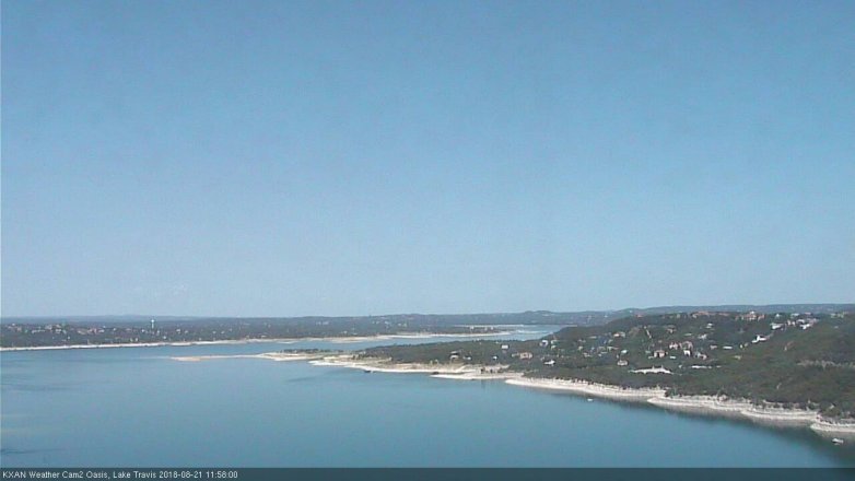 Lake Travis webcam, August 21, 2018 11:00 AM CT