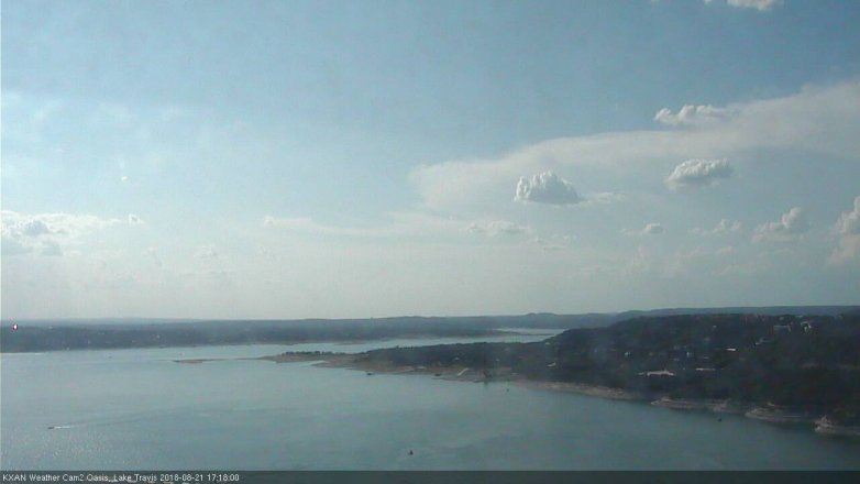 Lake Travis webcam, August 21, 2018 4:20 PM CT