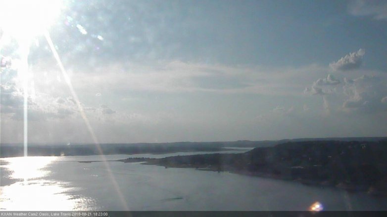 Lake Travis webcam, August 21, 2018 5:25 PM CT