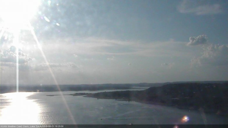 Lake Travis webcam, August 21, 2018 5:30 PM CT