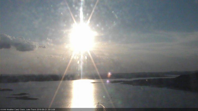 Lake Travis webcam, August 21, 2018 6:15 PM CT