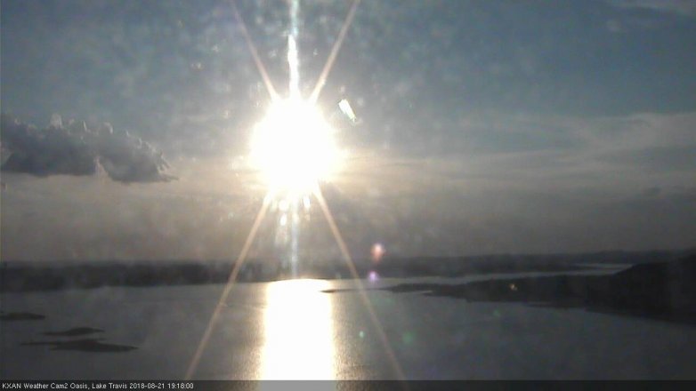 Lake Travis webcam, August 21, 2018 6:20 PM CT