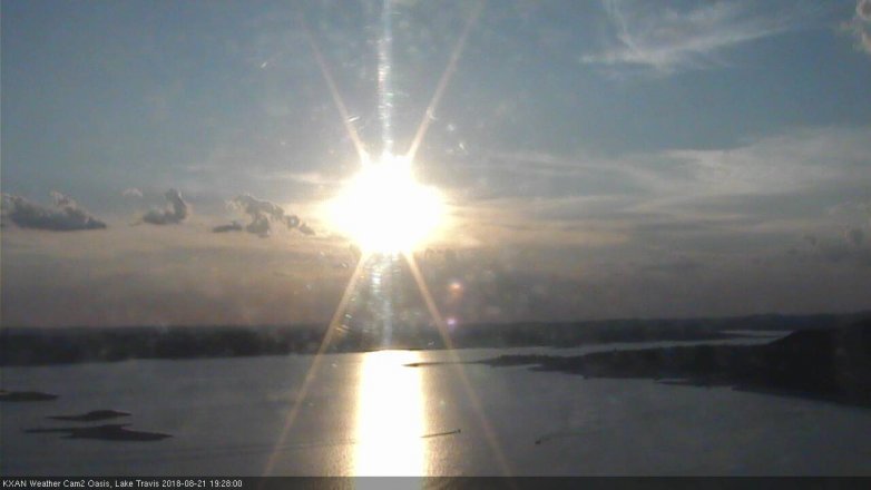 Lake Travis webcam, August 21, 2018 6:30 PM CT