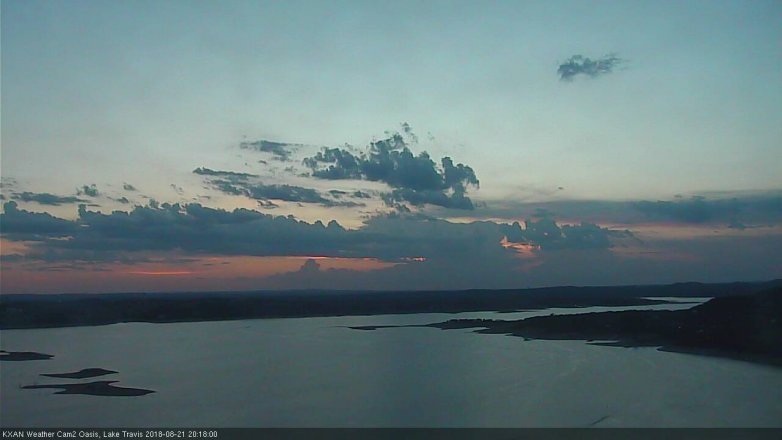 Lake Travis webcam, August 21, 2018 7:20 PM CT