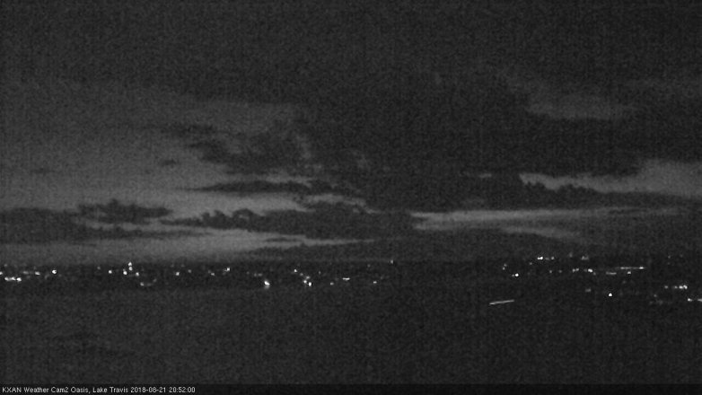Lake Travis webcam, August 21, 2018 7:55 PM CT