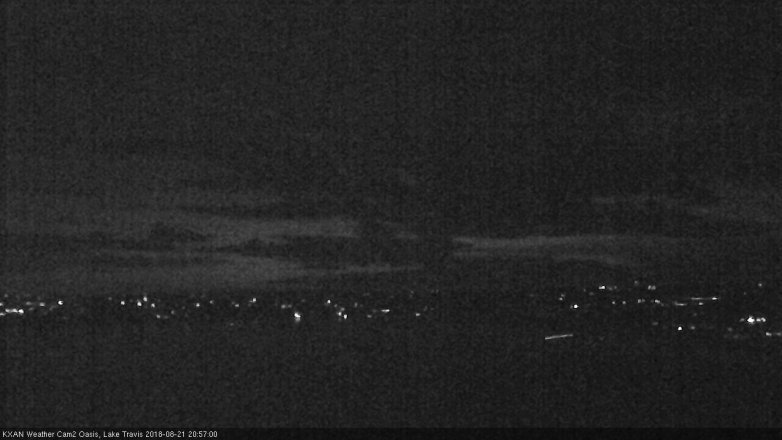 Lake Travis webcam, August 21, 2018 8:00 PM CT