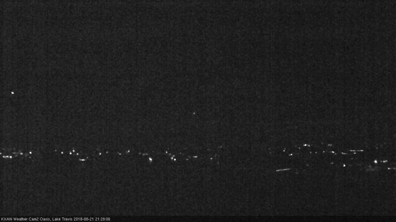 Lake Travis webcam, August 21, 2018 8:30 PM CT