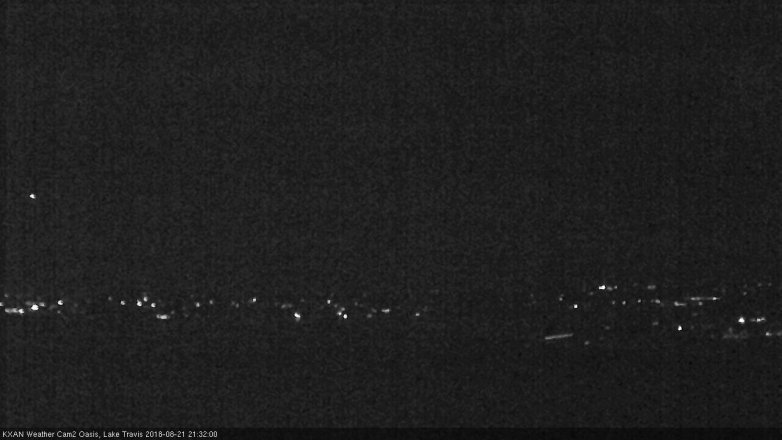 Lake Travis webcam, August 21, 2018 8:35 PM CT