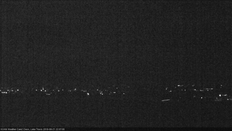 Lake Travis webcam, August 21, 2018 9:10 PM CT