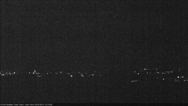Lake Travis webcam, August 21, 2018 9:20 PM CT