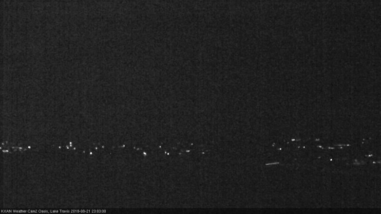 Lake Travis webcam, August 21, 2018 10:05 PM CT