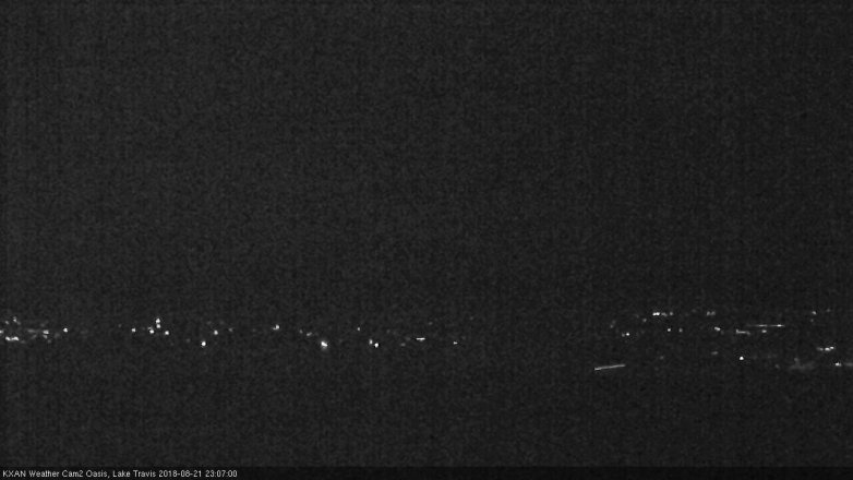 Lake Travis webcam, August 21, 2018 10:10 PM CT