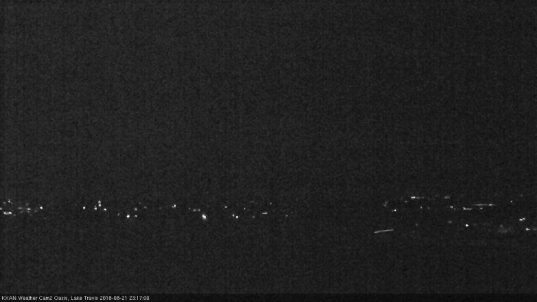 Lake Travis webcam, August 21, 2018 10:20 PM CT