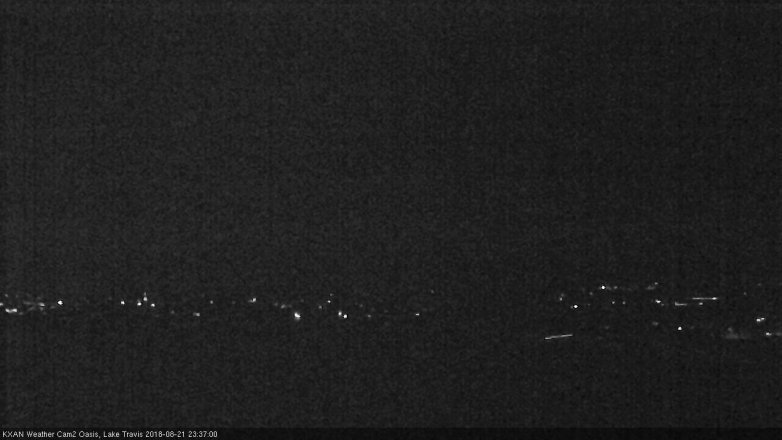 Lake Travis webcam, August 21, 2018 10:40 PM CT
