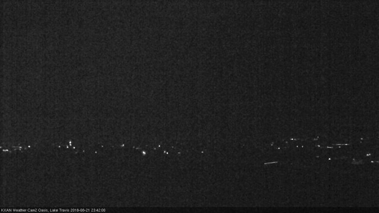 Lake Travis webcam, August 21, 2018 10:45 PM CT
