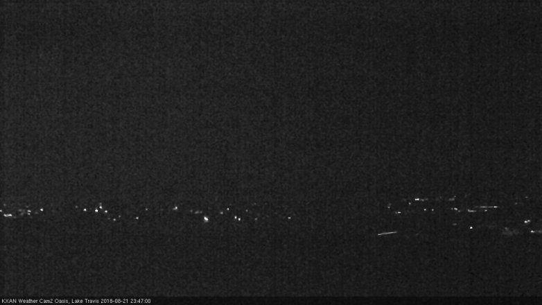 Lake Travis webcam, August 21, 2018 10:50 PM CT