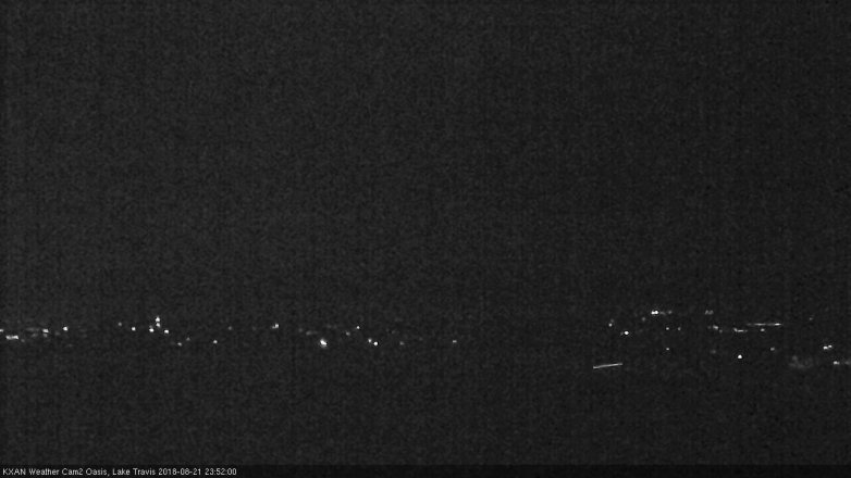 Lake Travis webcam, August 21, 2018 10:55 PM CT