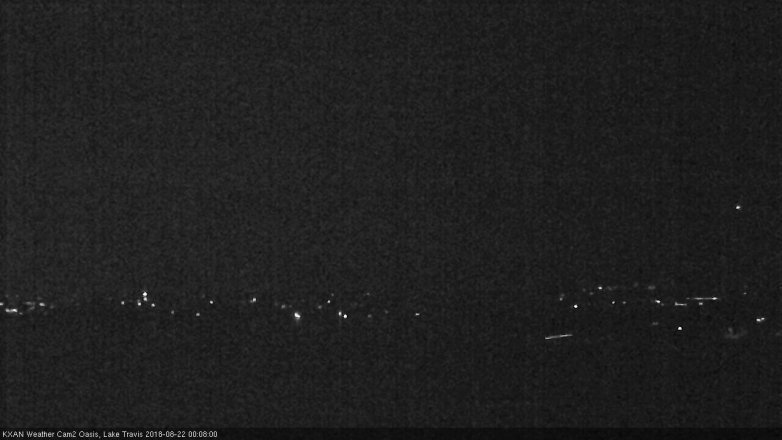 Lake Travis webcam, August 21, 2018 11:10 PM CT